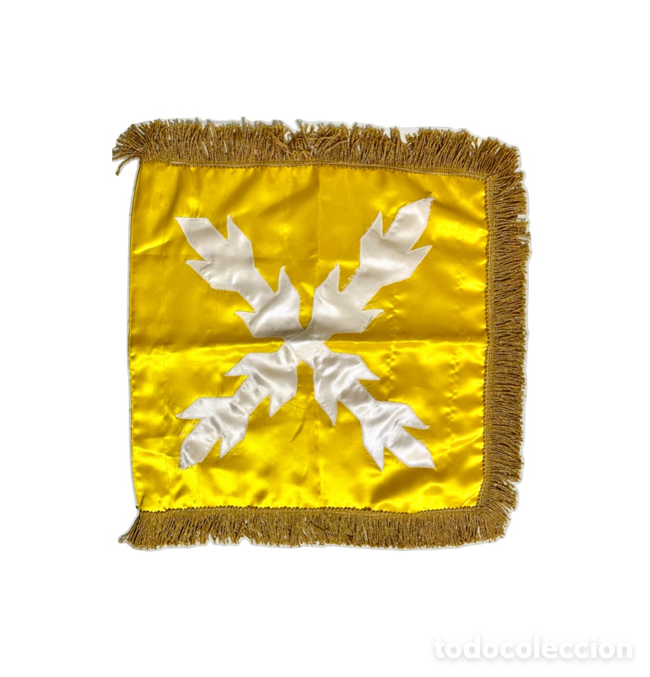 Militaria: Curioso estandarte o gala vintage de los Reales Tercios.
