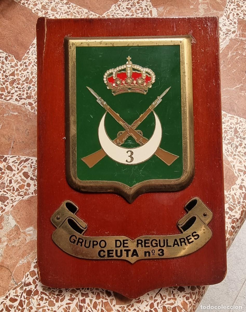 Military Antiques: Metopa grupo ind&iacute;genas de regulares n&uacute;mero 3, ceuta