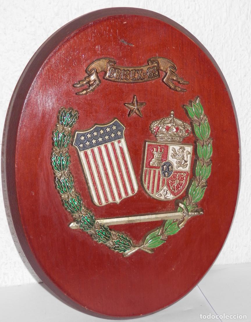 Military Antiques: METOPA DEL EJERCICIO MILITAR CRISEX 83 - HUELVA