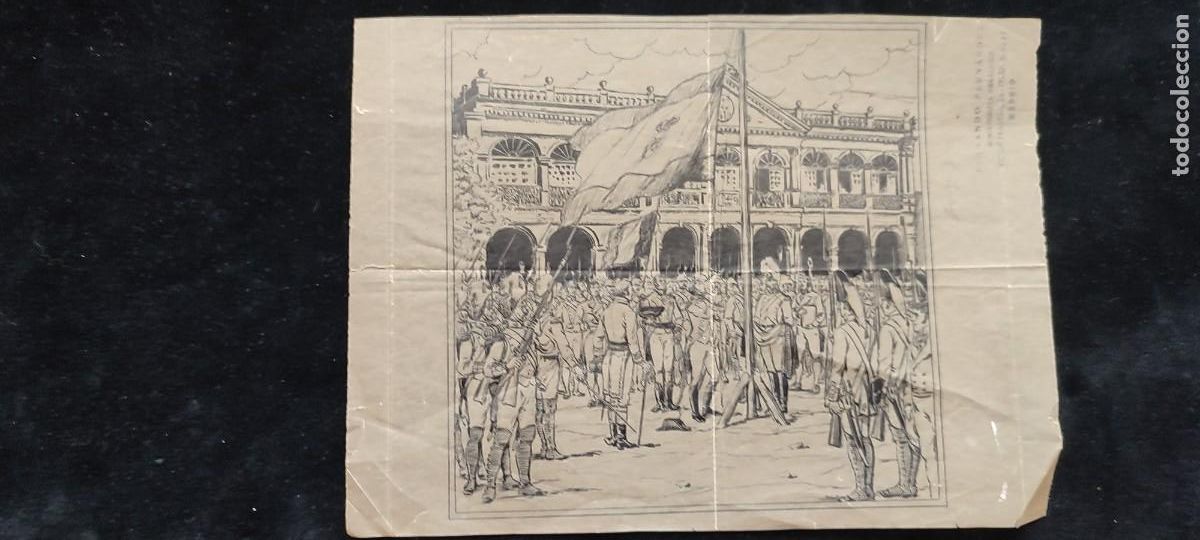 Military Antiques: Magnifica Ilustraci&oacute;n de parada militar realizada a plumilla de Fernando Fernandez
