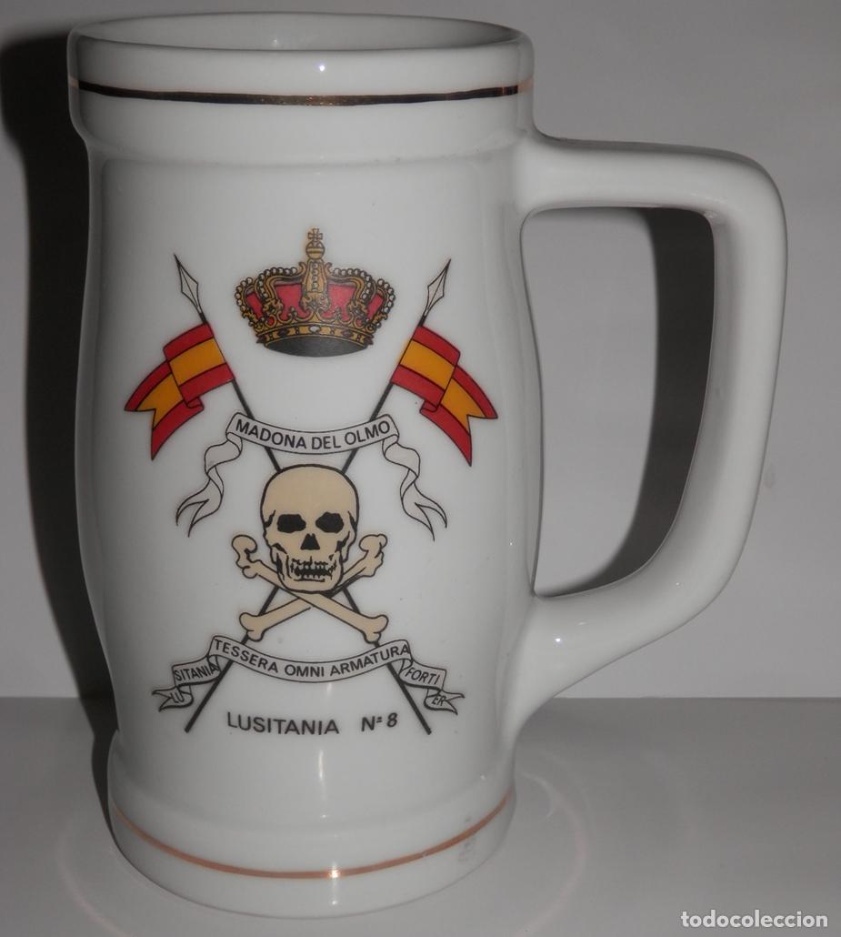 Military Antiques: JARRA DEL REGIMIENTO DE CABALLERIA LUSITANIA N&ordm; 8