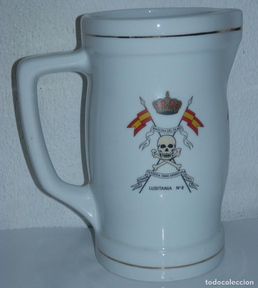 Military Antiques: JARRA DEL REGIMIENTO DE CABALLERIA LUSITANIA N&ordm; 8