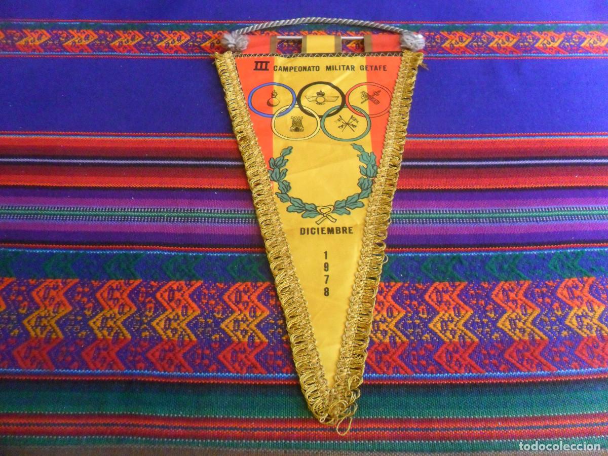 Military Antiques: BANDER&Iacute;N TELA III CAMPEONATO MILITAR GETAFE DICIEMBRE 1978. 29X17 CMS. MUY RARO.