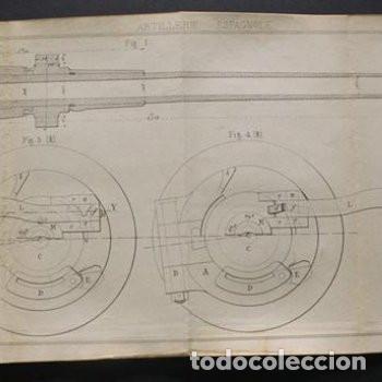 Military Antiques: L&aacute;mina original de la revista 'Revue d'Artillerie', 1905 Artiller&iacute;a Espa&ntilde;ola.