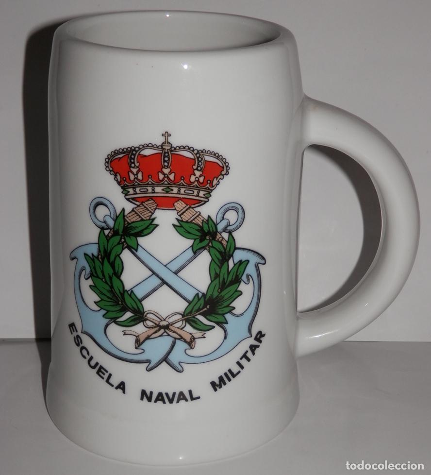 Military Antiques: JARRA PORCELANA DE LA ESCUELA NAVAL MILITAR