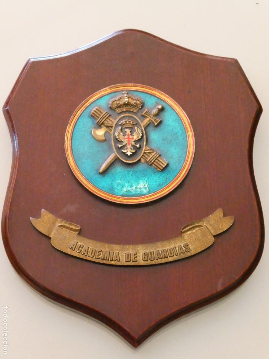 Military Antiques: METOPA MILITAR. ACADEMIA DE GUARDIAS CIVILES GUARDIA CIVIL. 24X19CM. 600GR