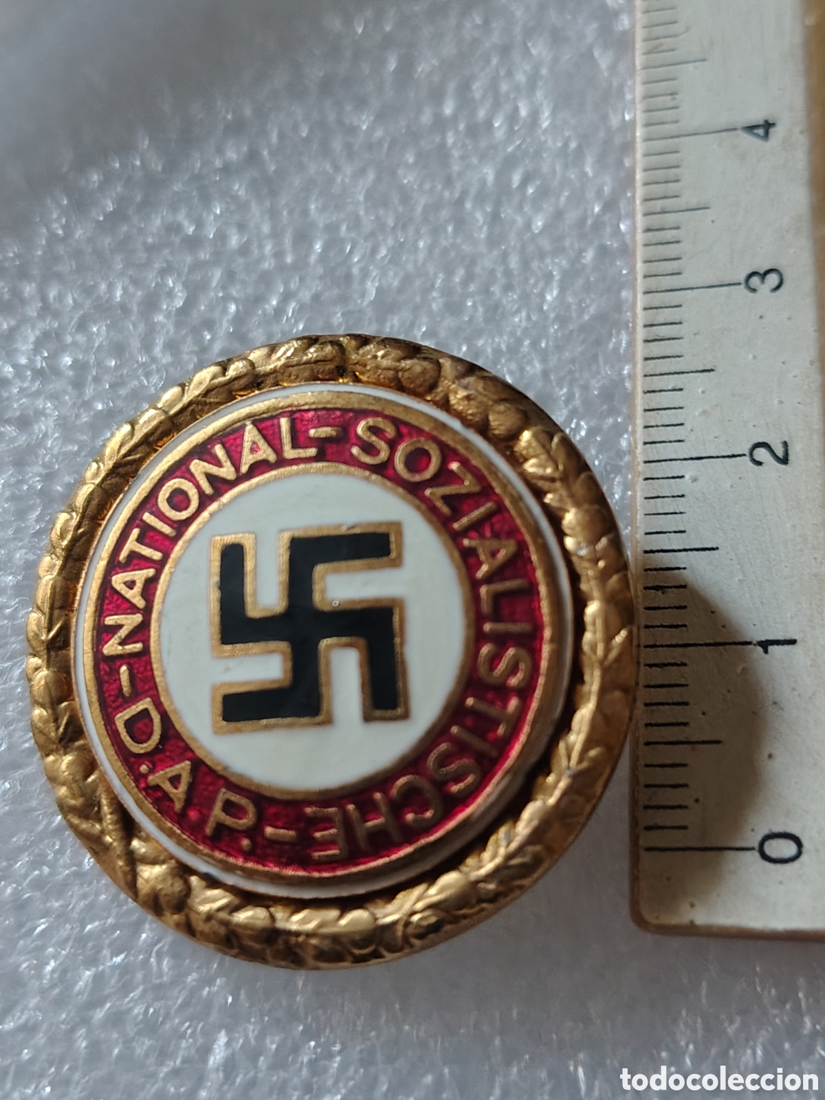 Military Antiques: PLACA DORADA NAZI, PARTIDO NACIONAL OBRERO