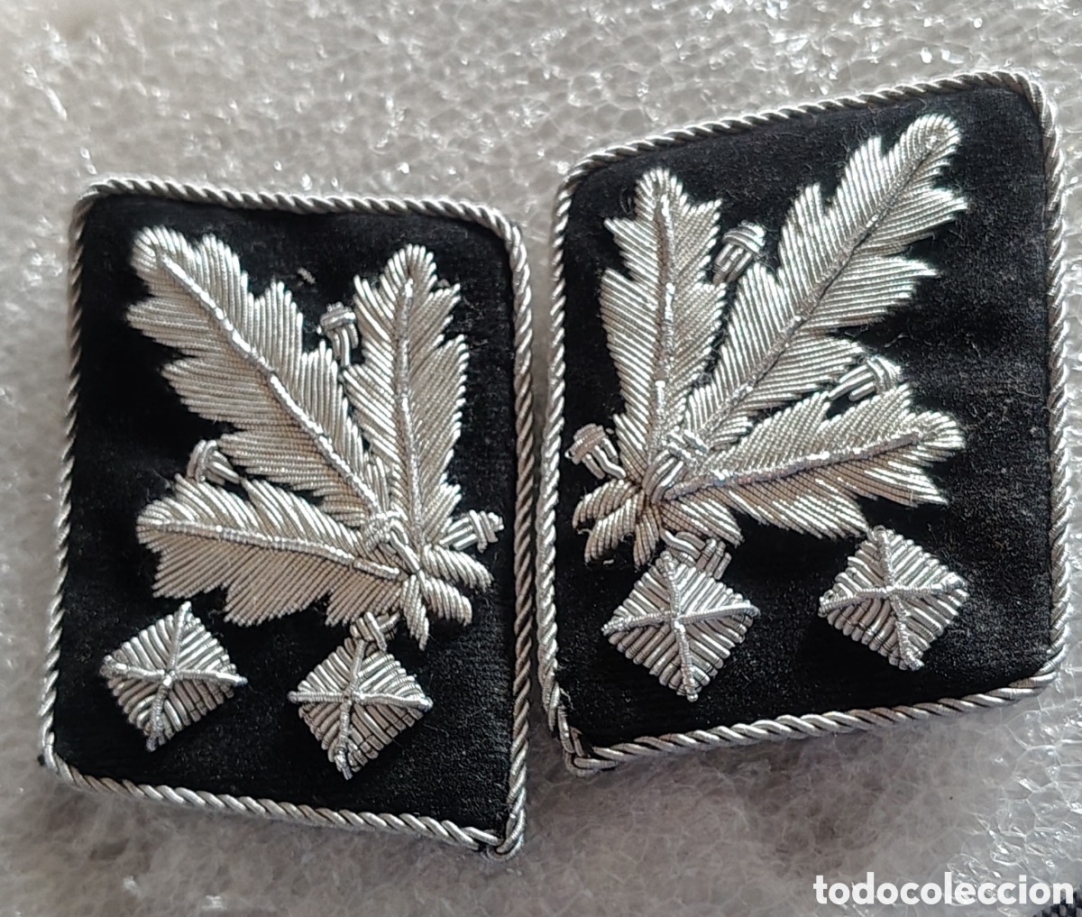 Military Antiques: PAREJA DE ROMBOS DE CUELLO NAZI SS OBERSTGRUPPENFUHER, 42-45