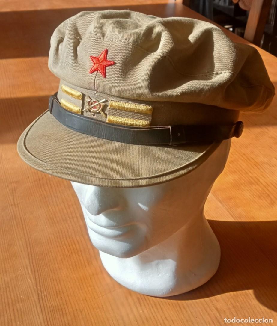 Militaria: GORRA PLATO TENIENTE EJ&Eacute;RCITO POPULAR INFANTER&Iacute;A REPUBLICANO, BRIGADAS INTERNACIONALES, GUERRA CIVIL