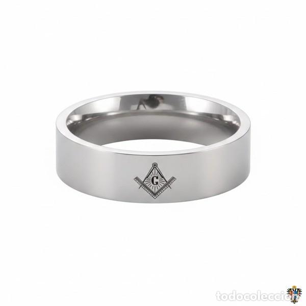 Militaria: ANILLO MASONICO MAS&Oacute;N FRANCMASONERIA