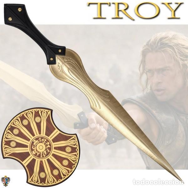 Militaria: ESPADA TROYA AQUILES + SOPORTE 80,5 CMS