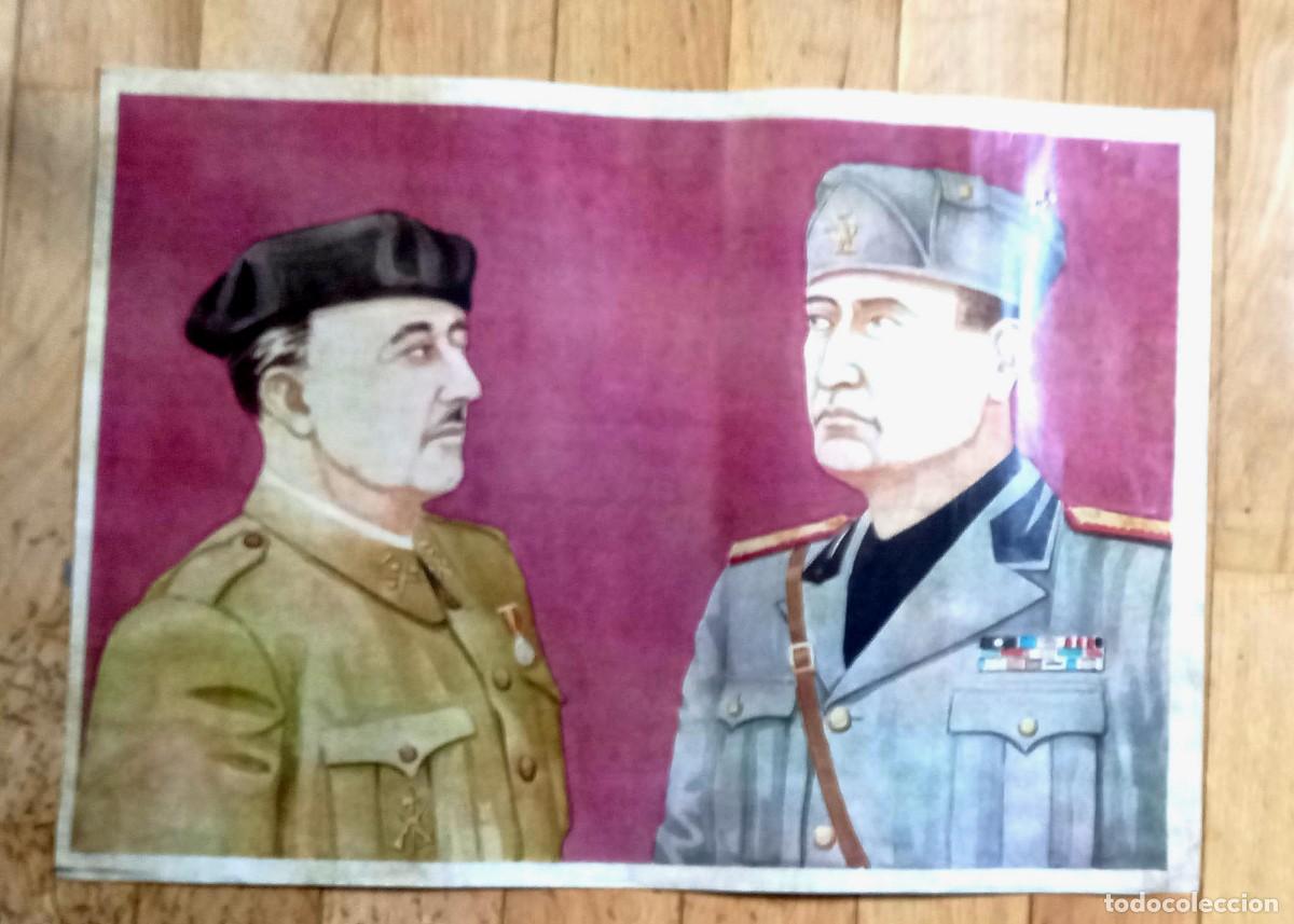 Military Antiques: Poster de Franco y Mussolini