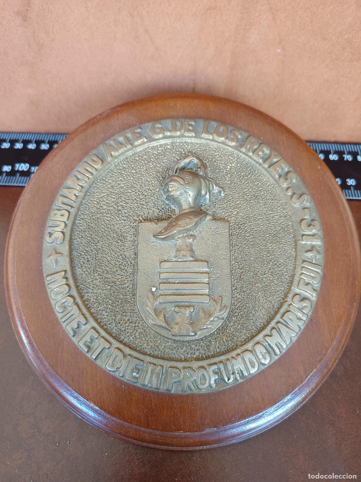 Militaria: METOPA ANTIGUA DE BRONCE DEL SUBMARINO S-31 ALMIRANTE GARC&Iacute;A DE LOS REYES, ARMADA ESPA&Ntilde;OLA,