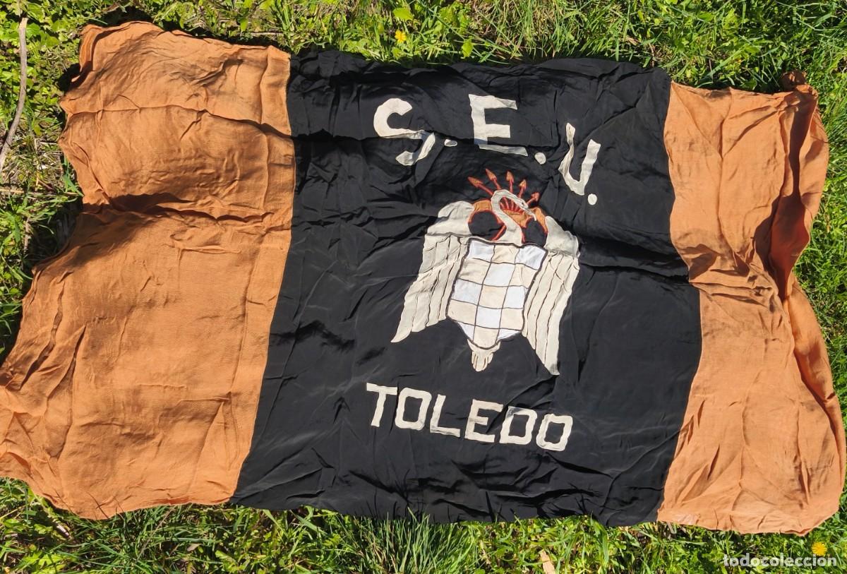 Militaria: Bandera Falange de SEU Toledo