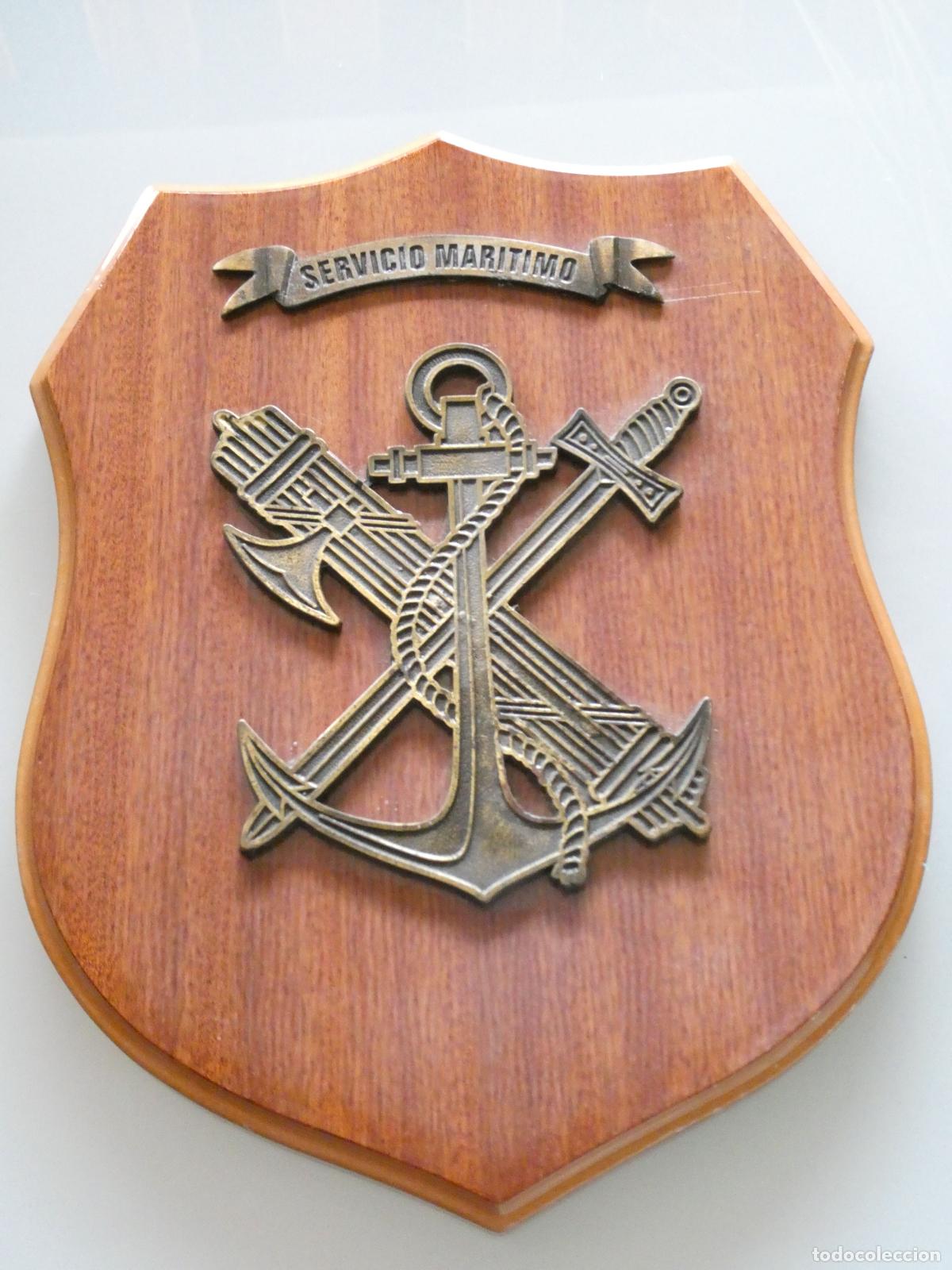 Militaria: METOPA MILITAR GUARDIA CIVIL. SERVICIO MAR&Iacute;TIMO. 27X20CM. 630GR