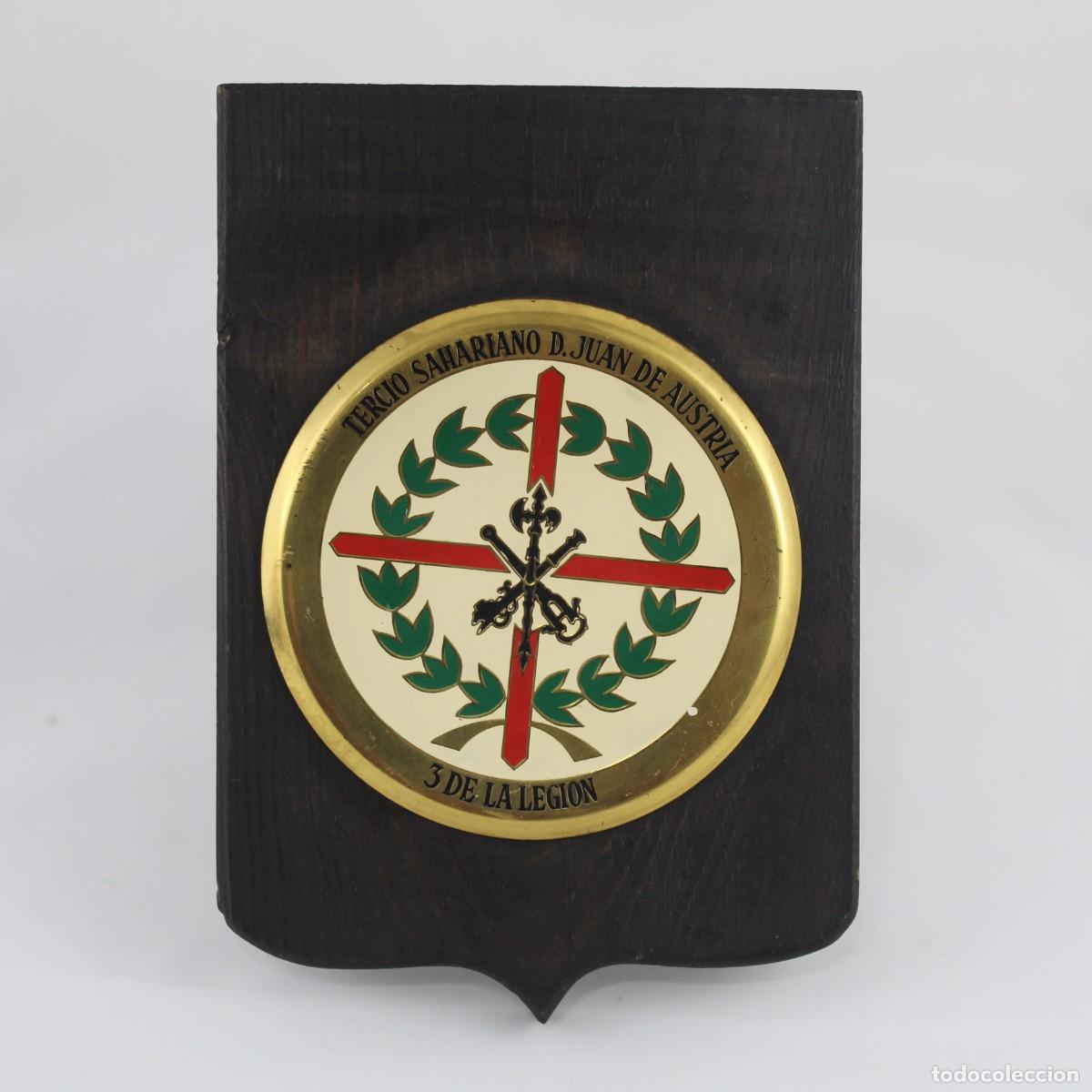 Military Antiques: Metopa Placa Militar 3&ordm; Legion Espa&ntilde;ola Tercio Sahariano Juan de Austria Vintage