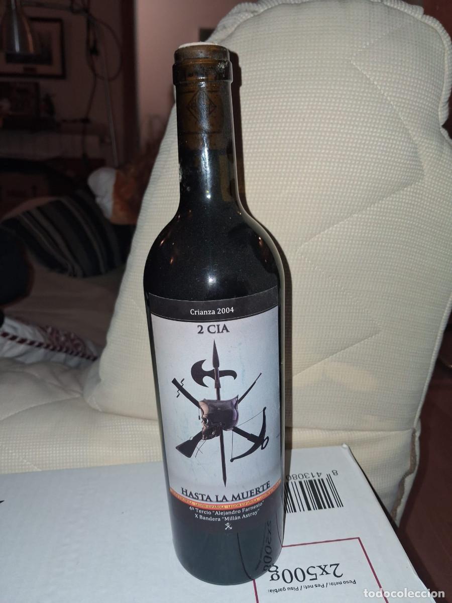 Militaria: Botella vino 2&ordf; Compa&ntilde;ia X&ordf; Bandera del 4&ordm; Tercio de la Legi&oacute;n
