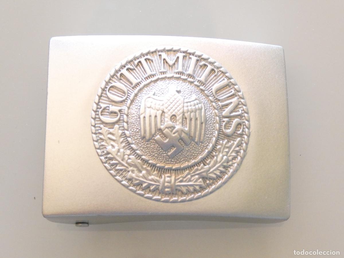 Militaria: HEBILLA CINTUR&Oacute;N ALEMANIA NAZI III REICH. GOTT MIT UNS. &Aacute;GUILA ESV&Aacute;STICA. 40GR