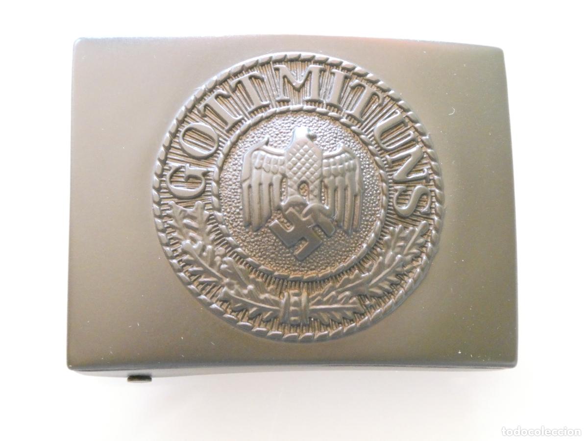 Militaria: HEBILLA CINTUR&Oacute;N ALEMANIA NAZI III REICH. GOTT MIT UNS. &Aacute;GUILA ESV&Aacute;STICA. 40GR