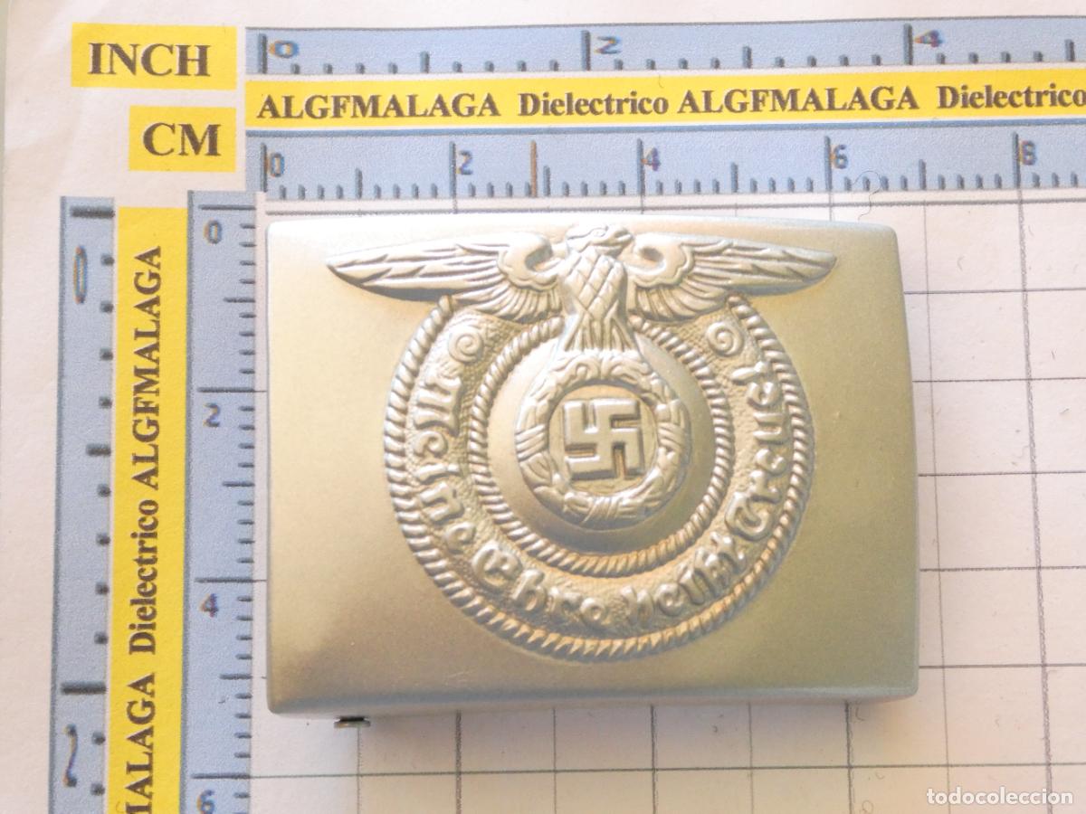 Militaria: HEBILLA CINTUR&Oacute;N ALEMANIA NAZI III REICH. MEINE EHRE HEISST TREUE. &Aacute;GUILA ESV&Aacute;STICA. 40GR