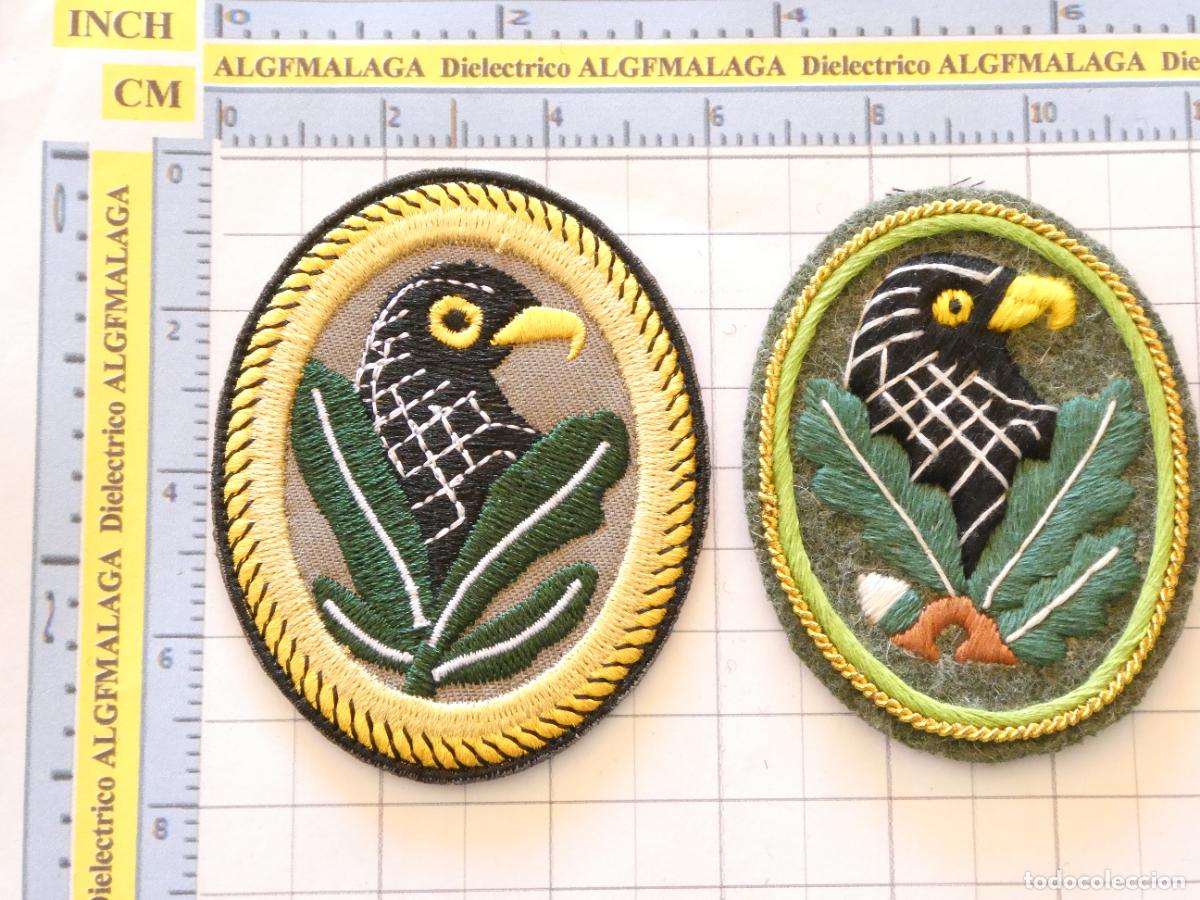 Militaria: 2 PARCHES MILITARES. ALEMANIA NAZI SEGUNDA GUERRA MUNDIAL. FRANCOTIRADOR