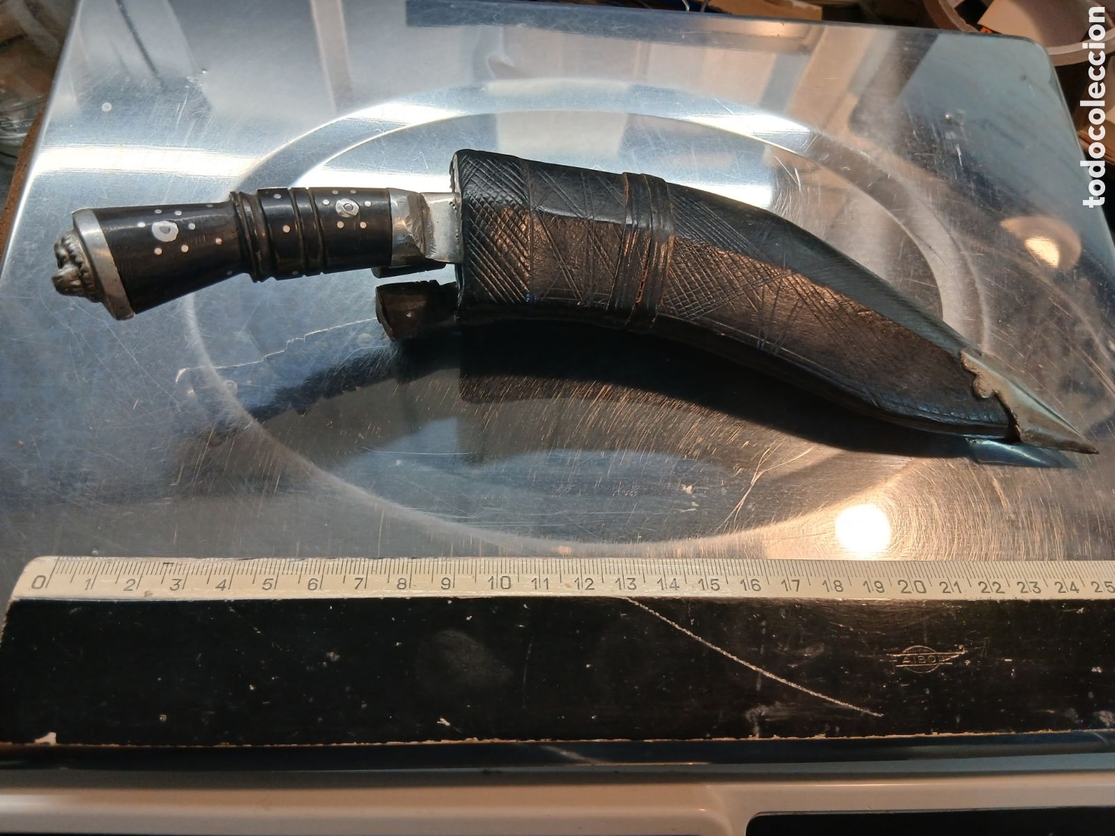 Militaria: CUCHILLO NEPAL CON FUNDA