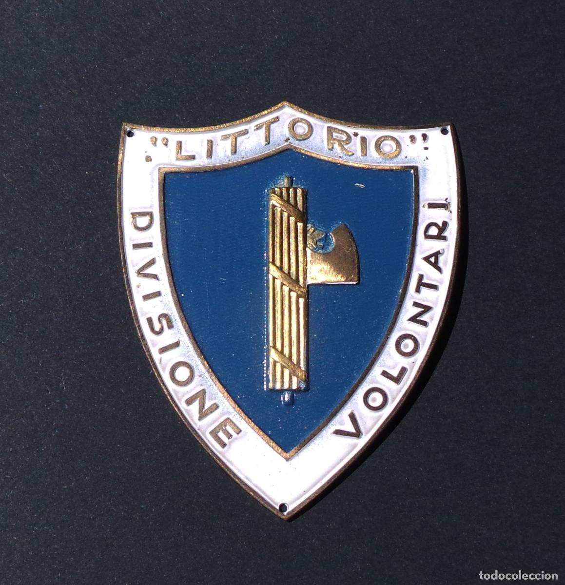 Military Antiques: INSIGNIA MET&Aacute;LICA DE BRAZO DE LA DIVISI&Oacute;N LITTORIO DEL CORPO DI TRUPPE VOLONTARIE ITALIANO