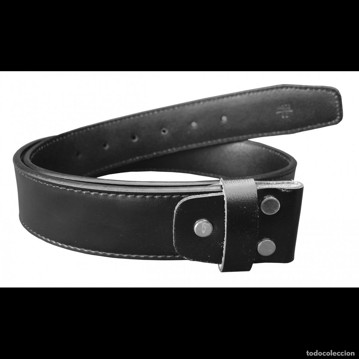 Militaria: Cintur&oacute;n de Cuero para Hebillas Modernas &ndash; 90 cm