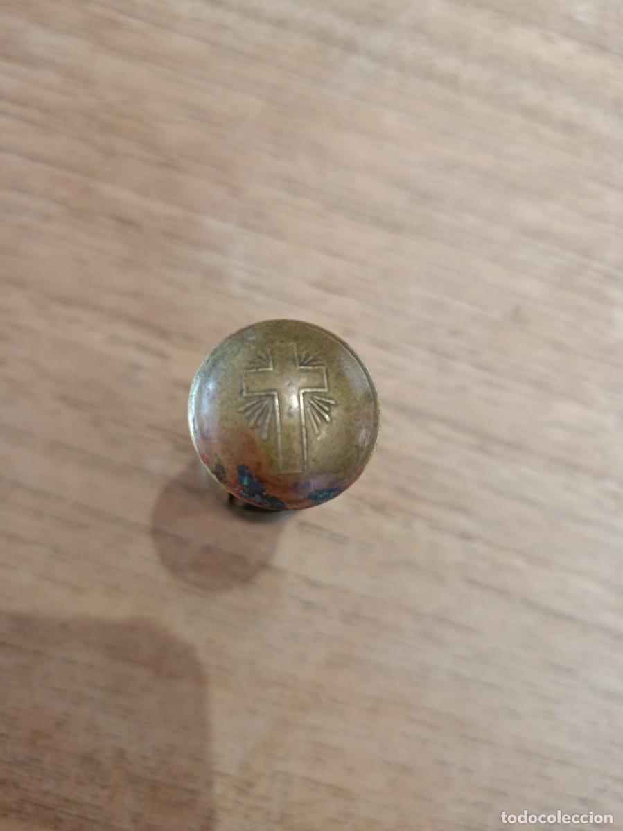 Militaria: ANTIGUO RELICARIO CON VIRGEN A PARTIR DE VAINA DE MUNICI&Oacute;N. ARTE DE TRINCHERA.