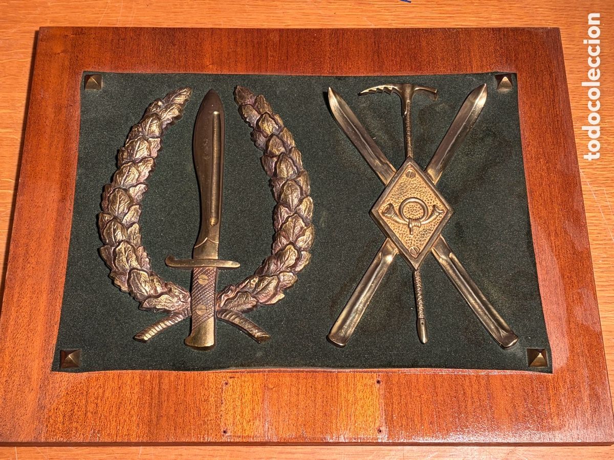 Militaria: METOPA DE LA ESCULA SUPERIOR MONTA&Ntilde;A Y OPERACIONES ESPECIALES , DE JACA. A&Ntilde;OS 80