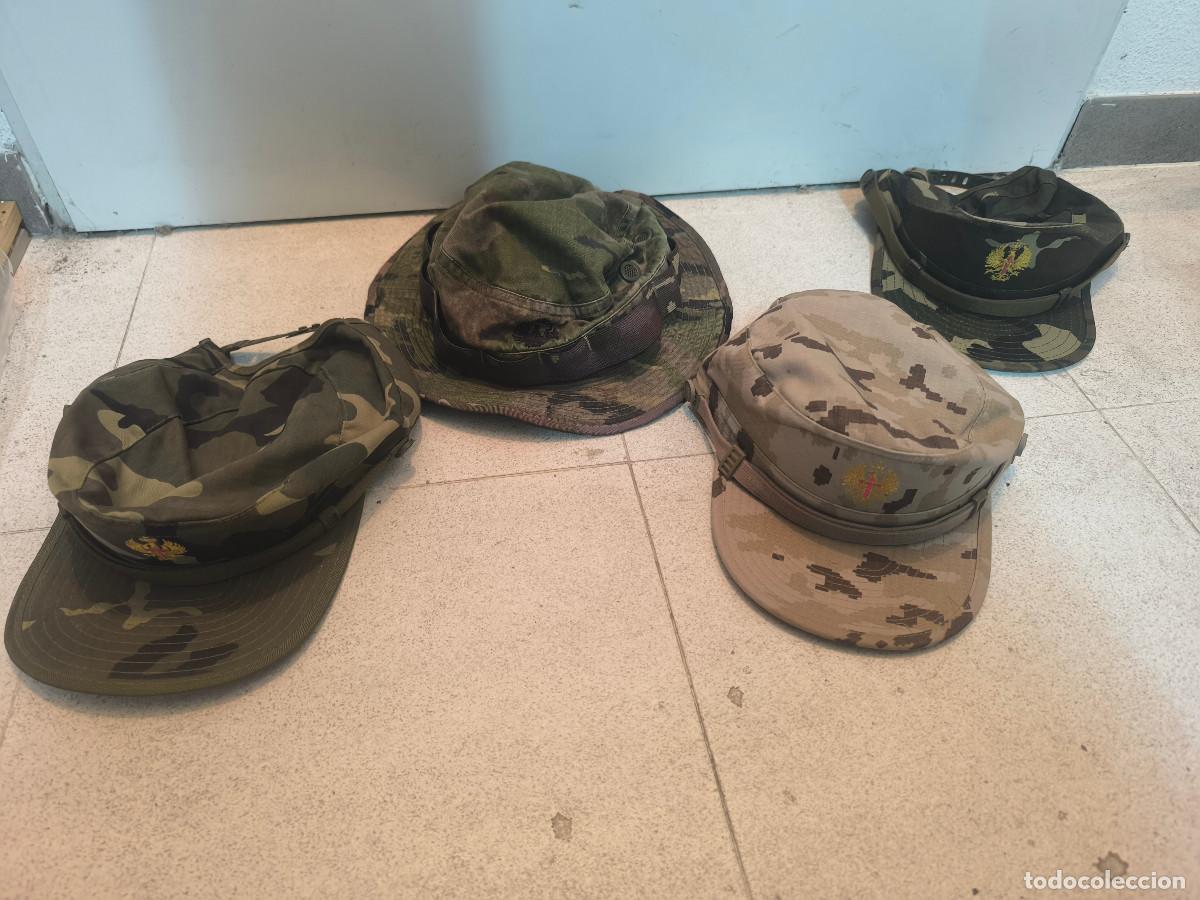Militaria: CUATRO GORRAS MILITARES EJERCITO TIERRA