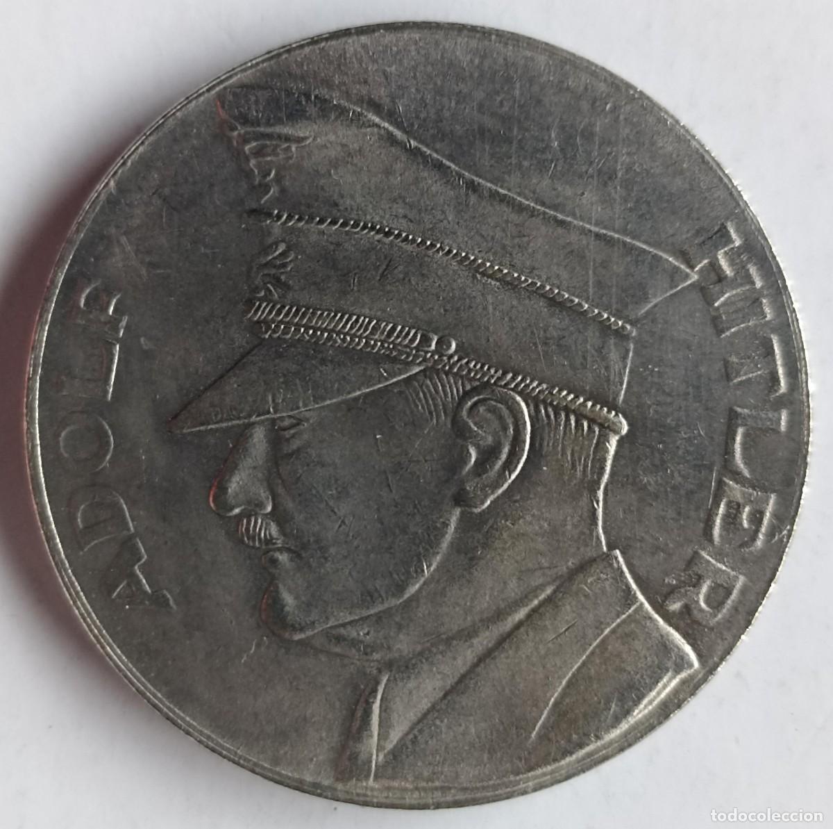 Militaria: Moneda Adolf Hitler ReichsF&uuml;hrer (1934-1945) (III Reich Hitler- Nazi- Alemania) WWII