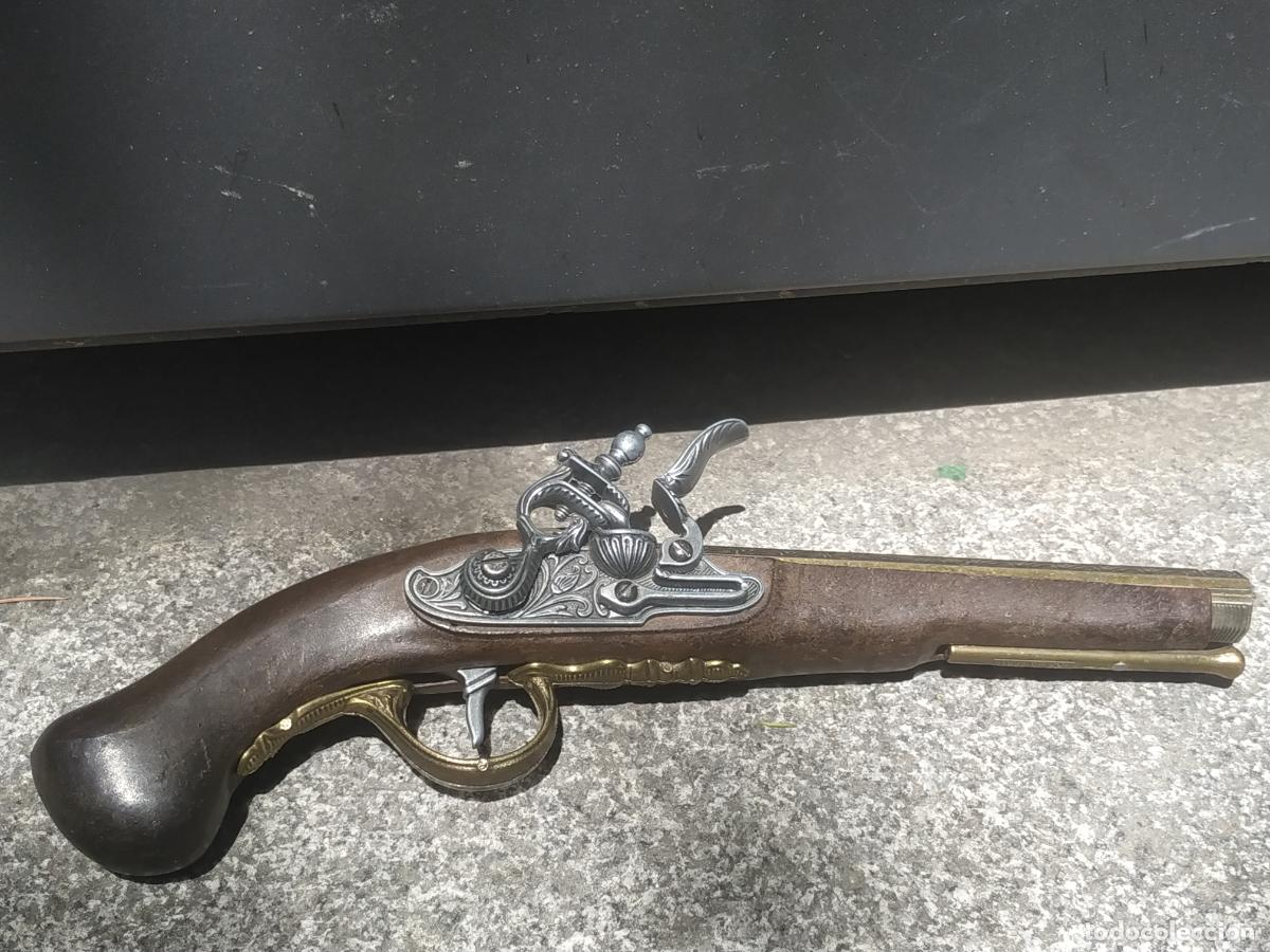 Militaria: Replica de pistola antigua de gatillo