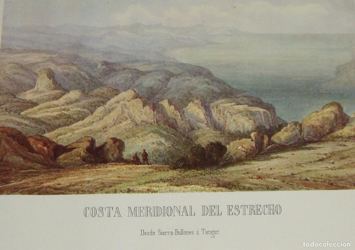 Militaria: &ldquo;Costa meridional del Estrecho&rdquo; &middot; Vista desde Sierra Bullones a T&aacute;nger &middot; Guerra de &Aacute;frica (1859&ndash;1860