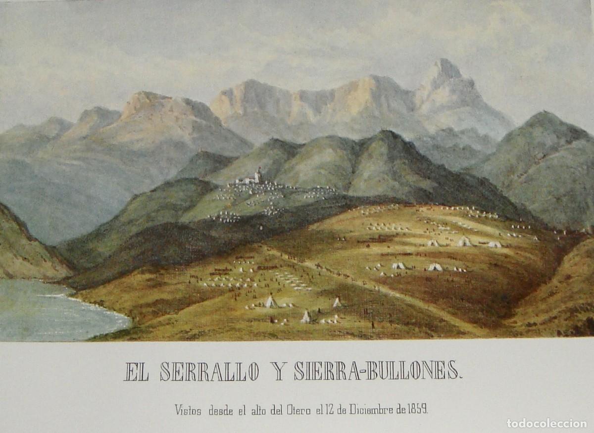 Militaria: &ldquo;El Serrallo y Sierra Bullones&rdquo; &middot; Vista desde el alto del Otero &middot; Guerra de &Aacute;frica (1859&ndash;1860)