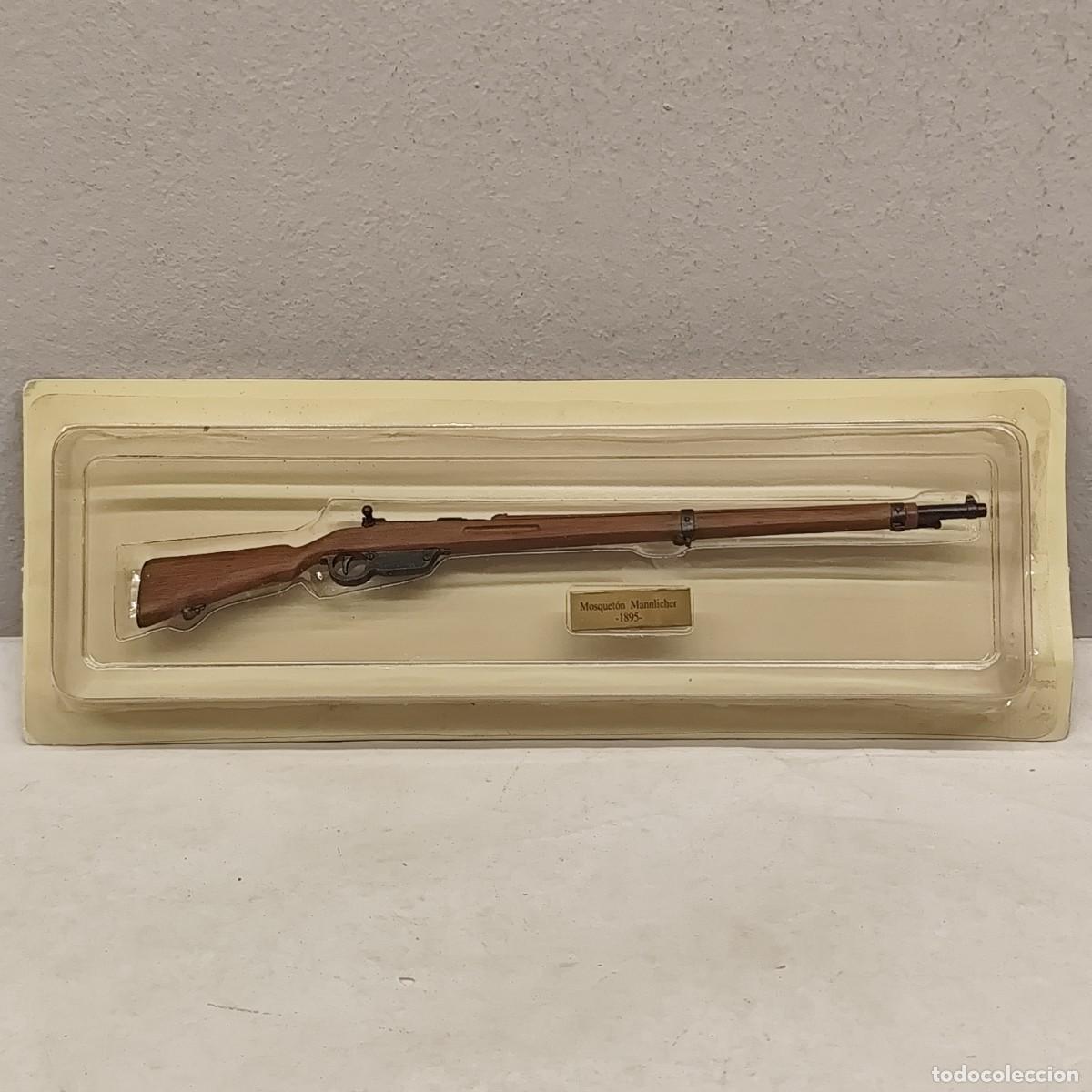 Militaria: MOSQUET&Oacute;N MANNLICHER, 1895 - ARMA EN MINIATURA - R&Eacute;PLICA - DE PLOMO - 210 MM LARGO / 731