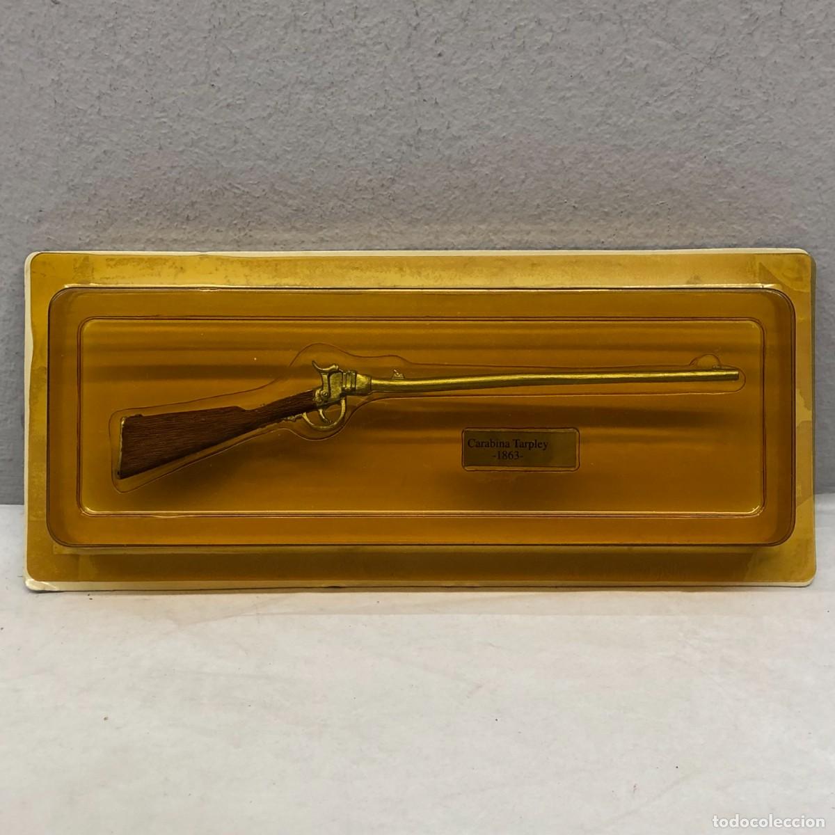 Militaria: CARABINA TARPLEY 1863 - FUSIL EN MINIATURA - R&Eacute;PLICA - DE PLOMO - 165 MM LARGO / 914