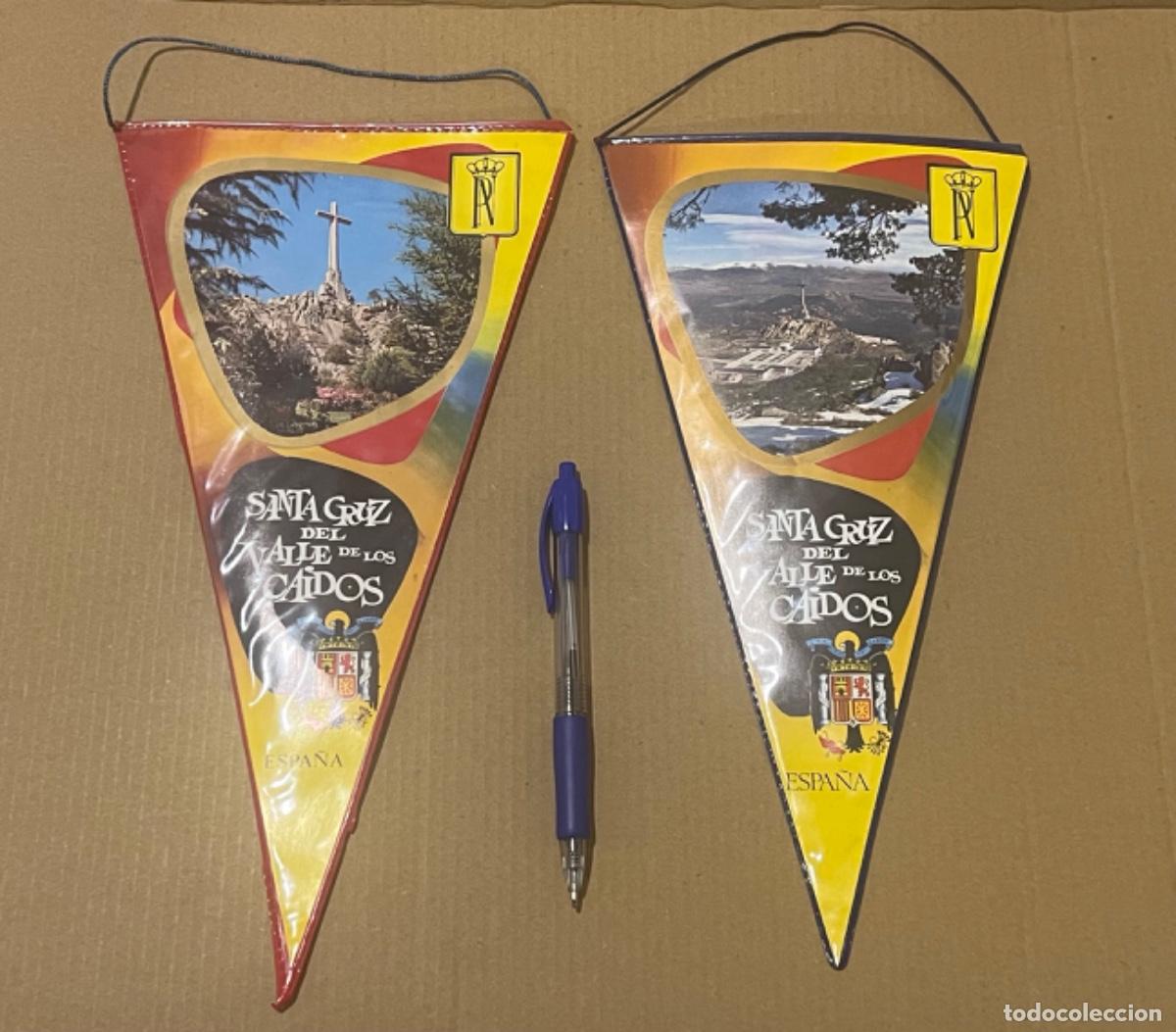 Militaria: 2 banderines diferentes SANTA CRUZ DEL VALLE DE LOS CA&Iacute;DOS ESPA&Ntilde;A