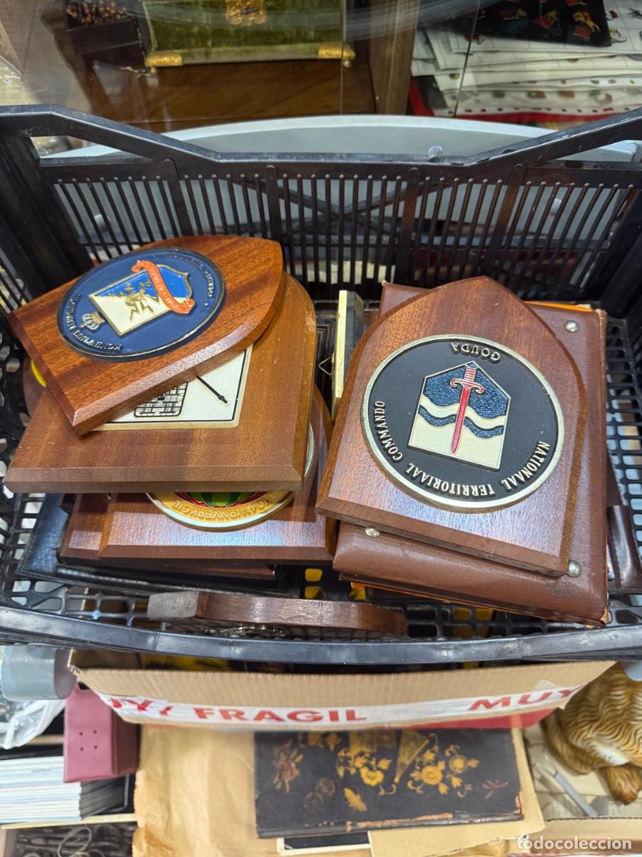 Militaria: Lote de metopas extranjeras, todo lo que se ve