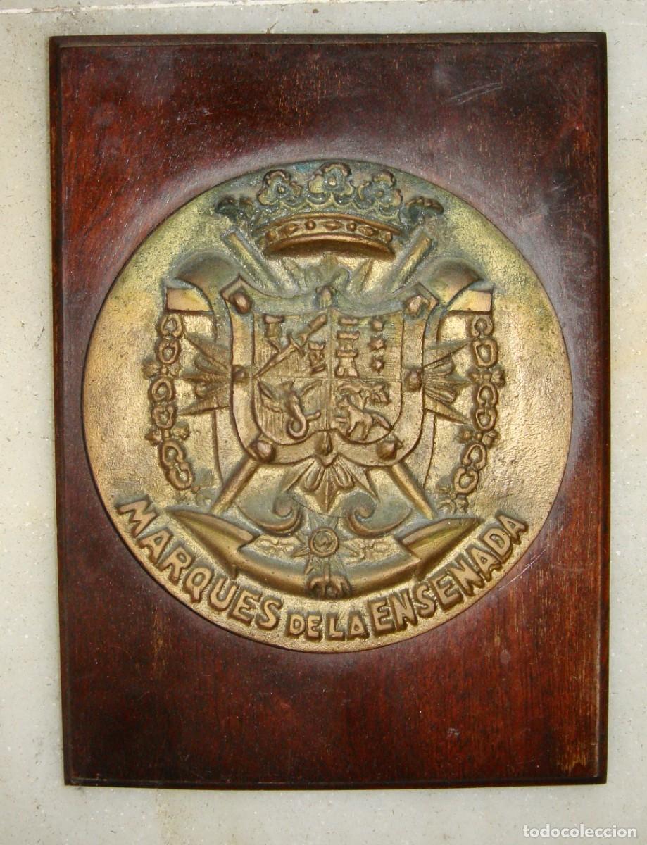 Militaria: Metopa Armada Espa&ntilde;ola &middot; Buque Escuela Marqu&eacute;s de la Ensenada (A-11) &middot; Bronce