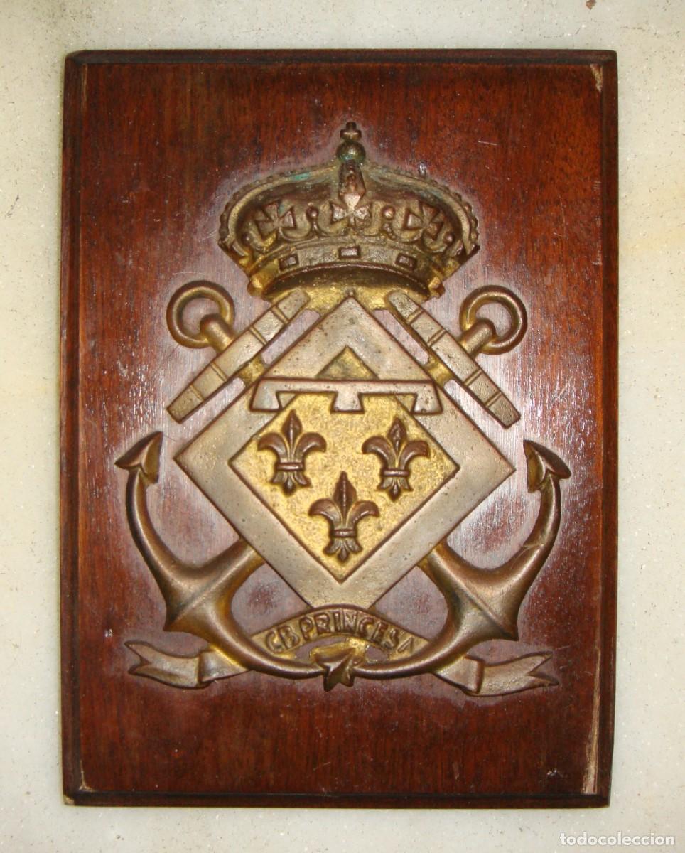 Militaria: Metopa Armada Espa&ntilde;ola &middot; Corbeta Princesa (F-62) &middot; Bronce