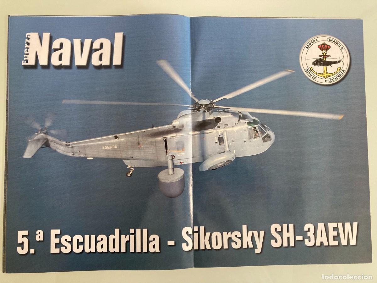 Militaria: POSTER, HELICOPTERO, SIKORSKY SH-3AEW, 5&ordf; ESCUADRILLA, ARMADA ESPA&Ntilde;OLA
