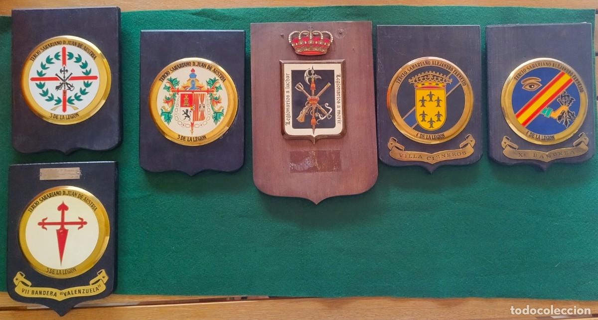 Militaria: METOPAS LEGI&Oacute;N TERCIOS SAHARIANOS, ORIGINALES. LOTE.