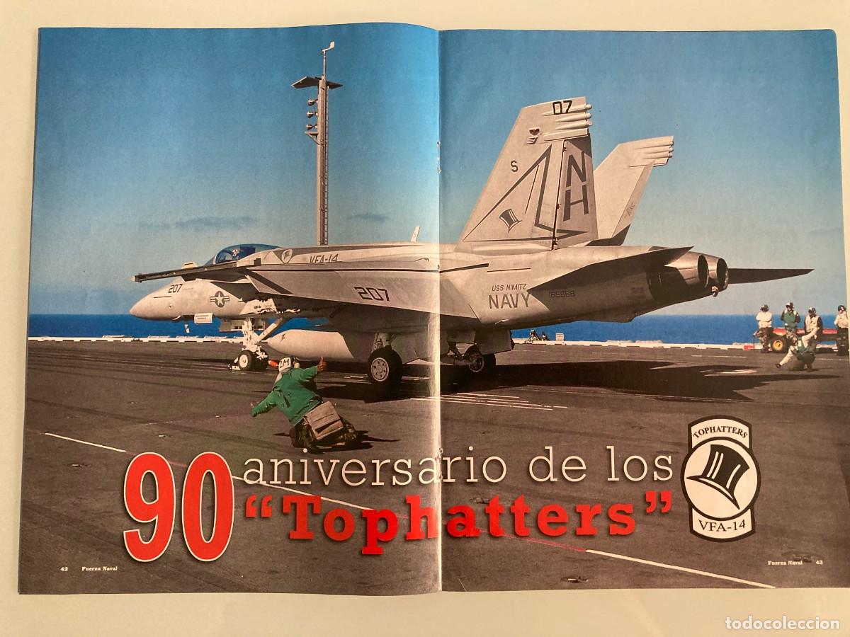 Militaria: POSTER, BOEING F/A-18F SUPER HORNET, VFA-14, TOPHATTERS, 90 ANIVERSARIO, US NAVY
