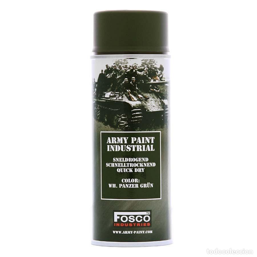 Militaria: PINTURA EN SPRAY FOSCO WH. PANZER GR&Uuml;N
