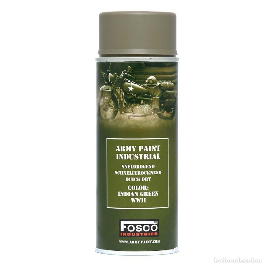Militaria: PINTURA EN SPRAY INDIAN GREEN WWII