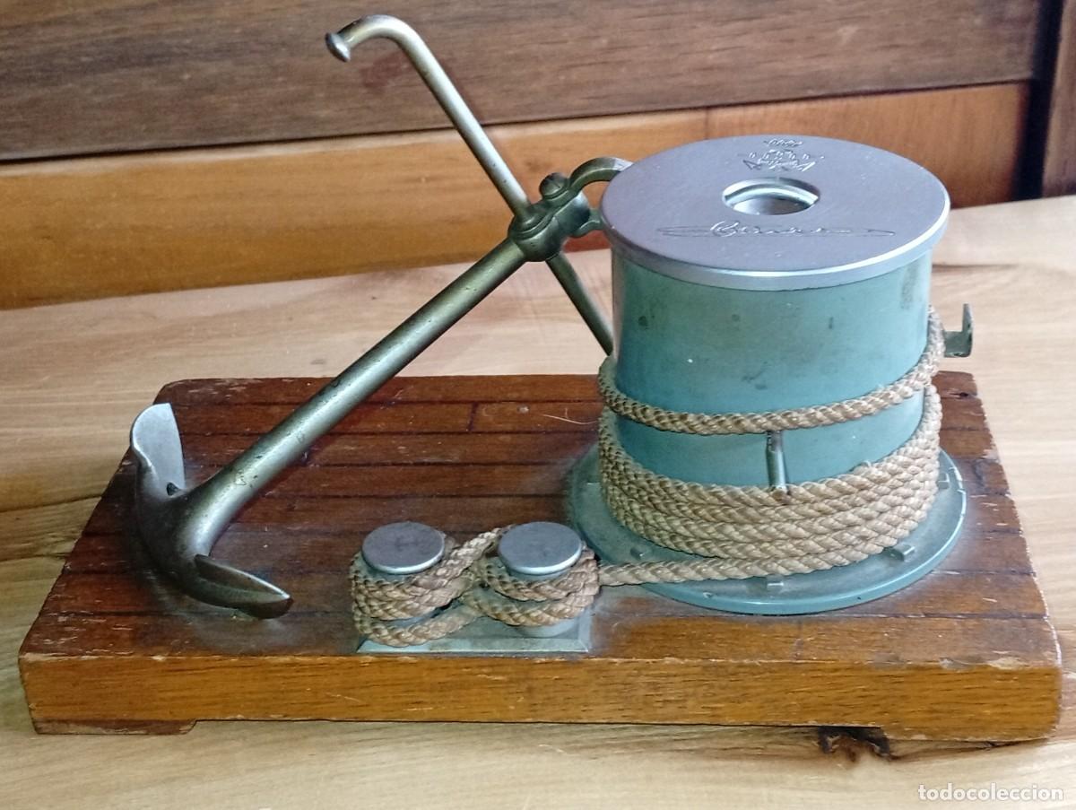 Militaria: Dificil cigarrera Lytema Chamart&iacute;n tabaquera sobremesa Armada Espa&ntilde;ola tema naval militar a&ntilde;os 50