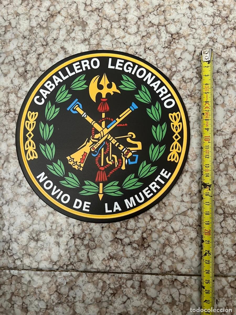 Militaria: Placa metalica conmemorativa de la legion 20cm