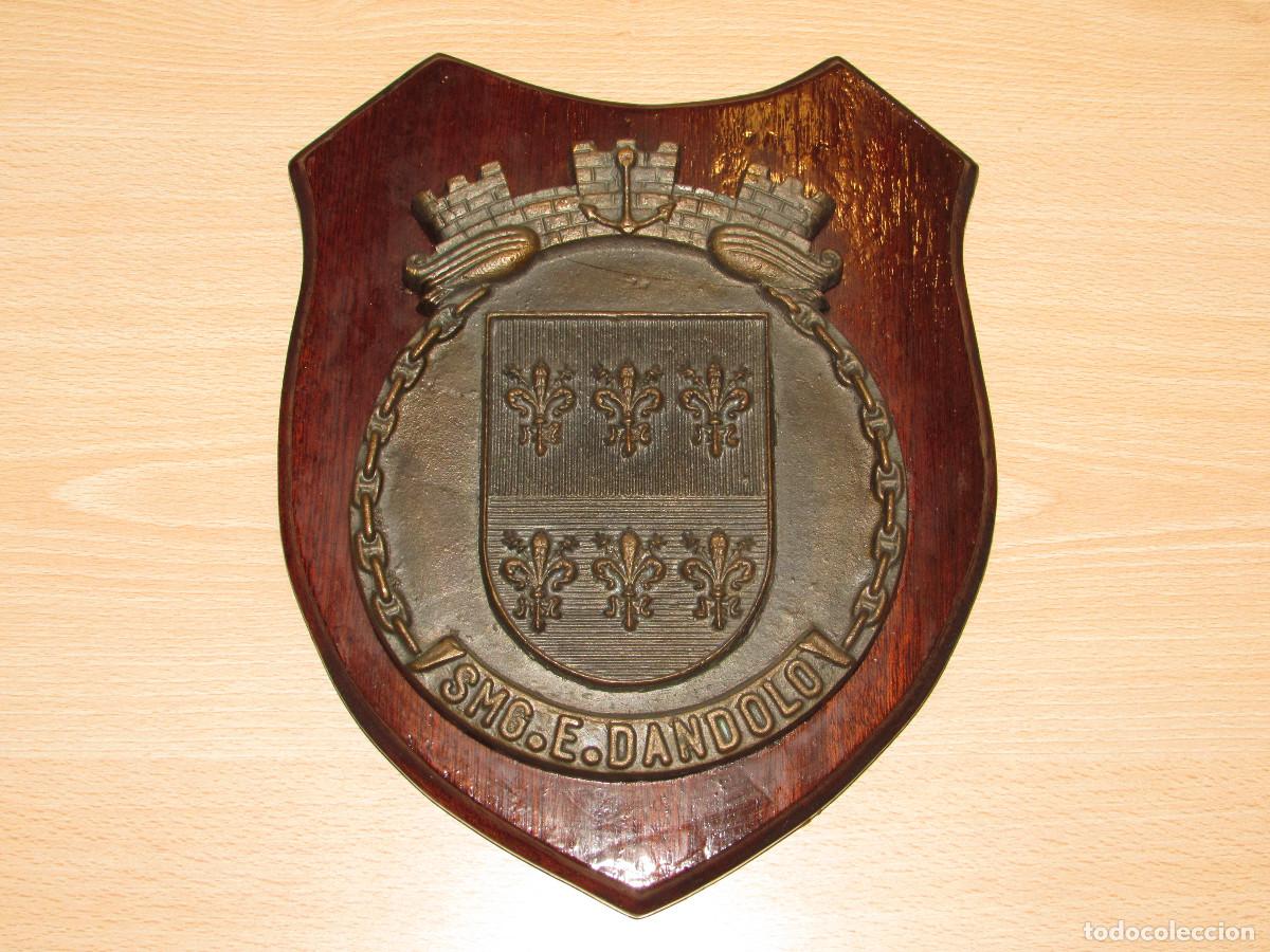 Militaria: Metopa placa insignia SMG. Enrico Dandolo submarino sumergible marina naval n&aacute;utica