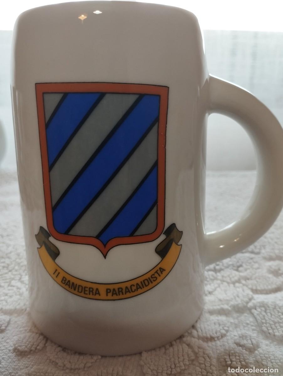 Militaria: jarra BRIGADA PARACAIDISTA II bandera